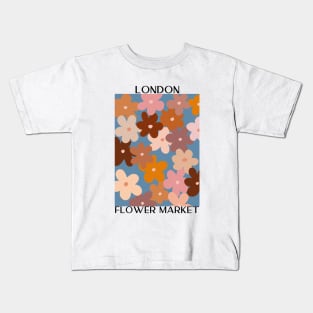 Abstract Flower Market Illustration 15 Kids T-Shirt